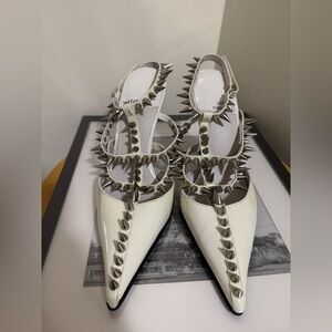 Jeffrey Campbell white spike heels